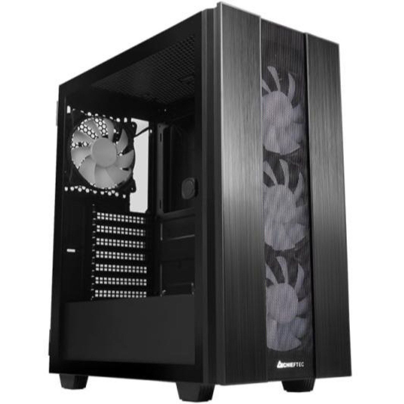 Корпус Chieftec HUNTER 2 GS-02B-OP 4x120mm A-RGB, USB-C, ATX, без БЖ, Black (GS-02B-OP) Без БП