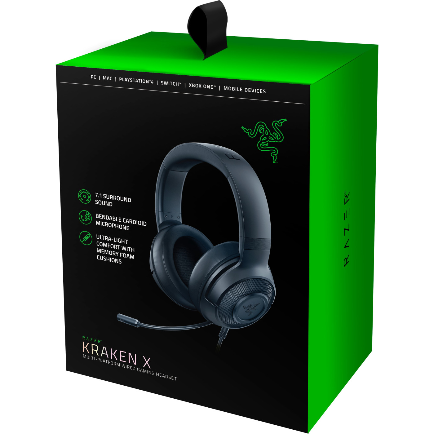 Компьютерная гарнитура Razer Kraken X Lite Black (RZ04-02950100-R381)