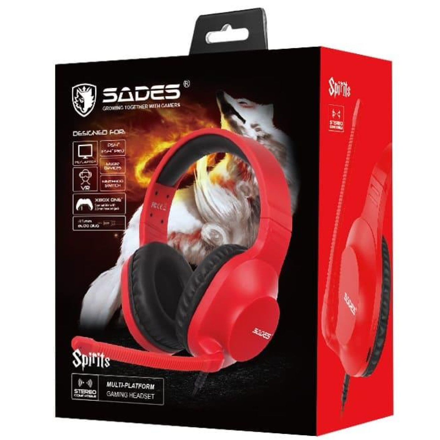 Игровая гарнитура Sades SA-721 Spirits Red (sa721rdj)