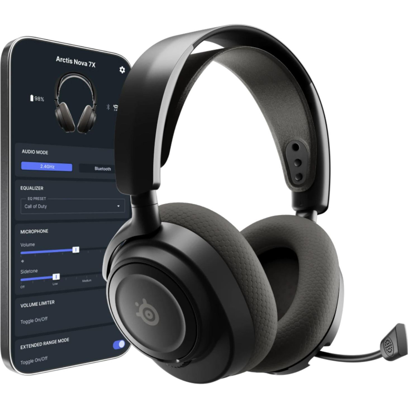 Игровая гарнитура SteelSeries Arctis Nova 7X Gen 2 Wireless Black (61758)