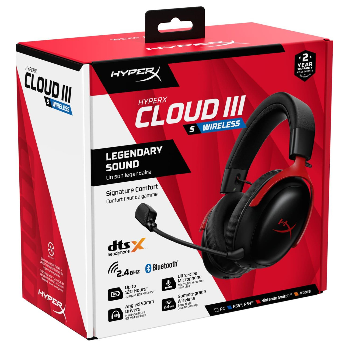 Игровая гарнитура HyperX Cloud III S Black Red (A59Z0AA)