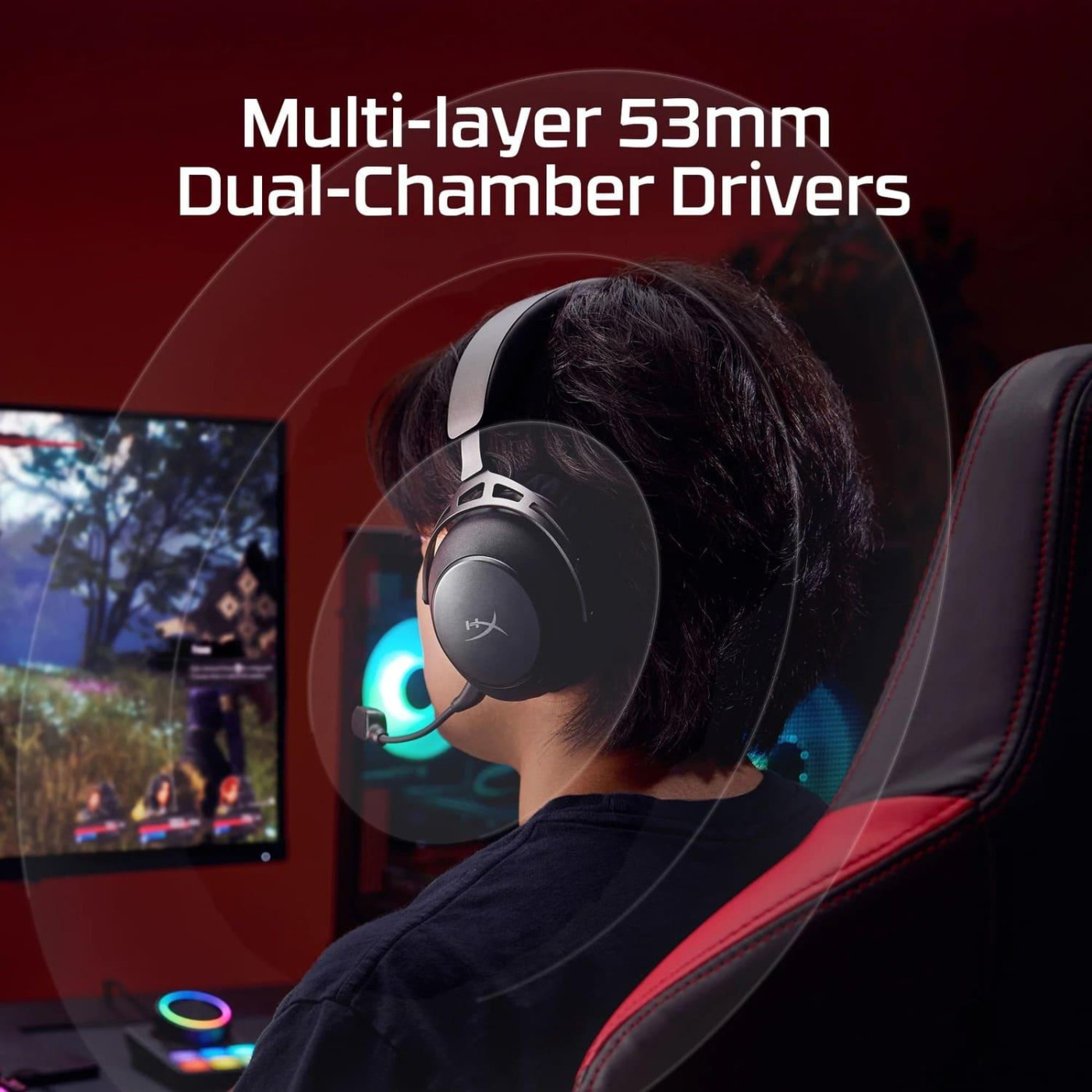 Игровая гарнитура HyperX Cloud Alpha 2 WL/BT/mini-jack/USB-A/USB-C Black (AJ5C7AA)