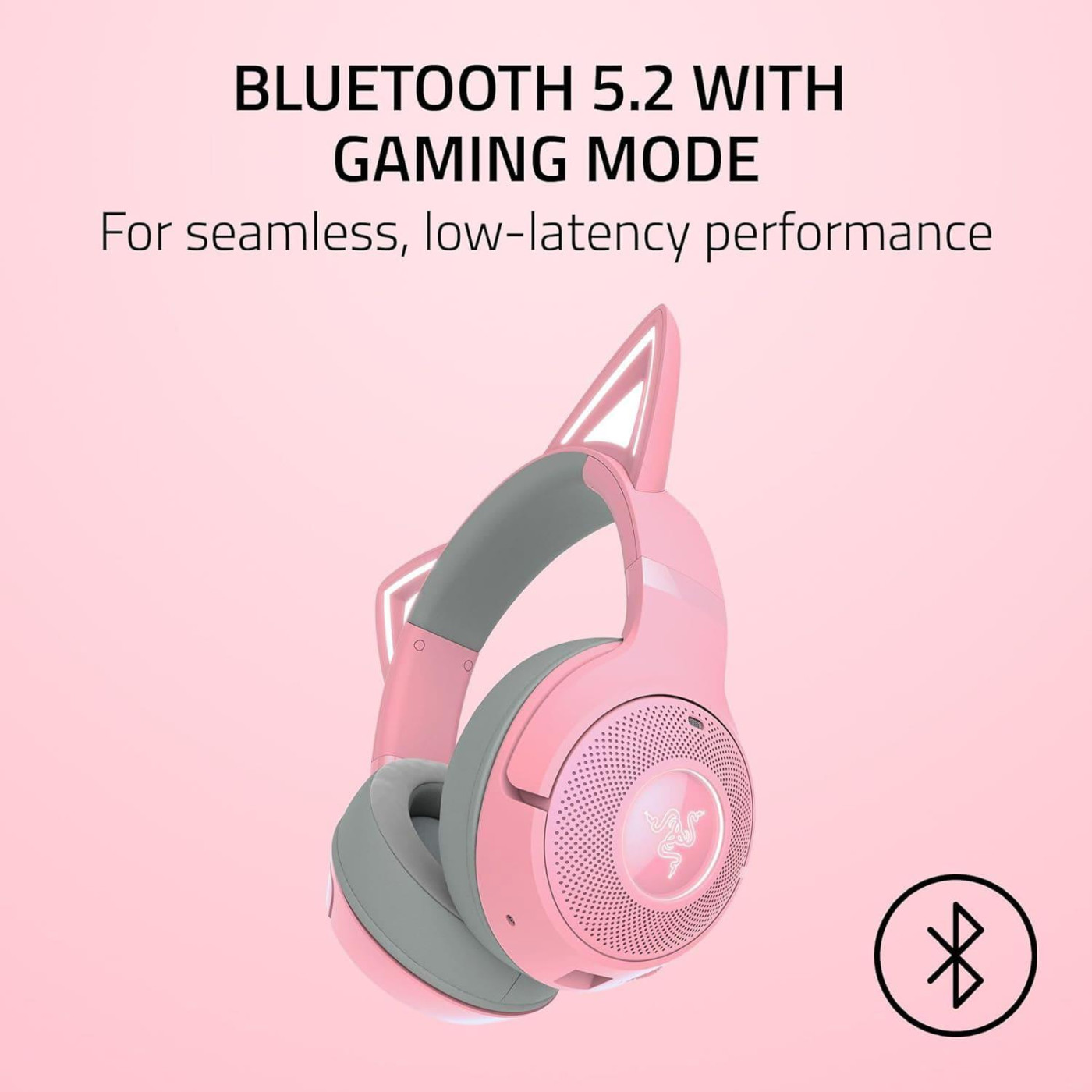 Ігрова гарнітура Razer Kraken Kitty V2 BT Quartz (RZ04-04860100-R3M1)