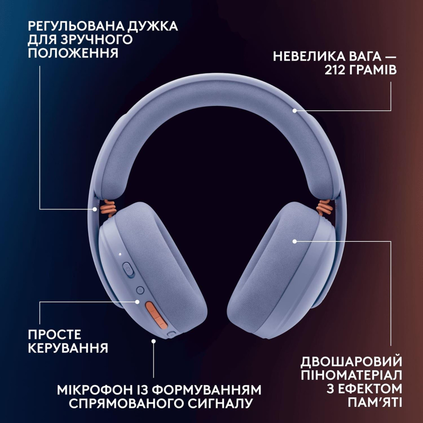 Игровая гарнитура Logitech G325 Lightspeed Wireless Lilac (981-001538)