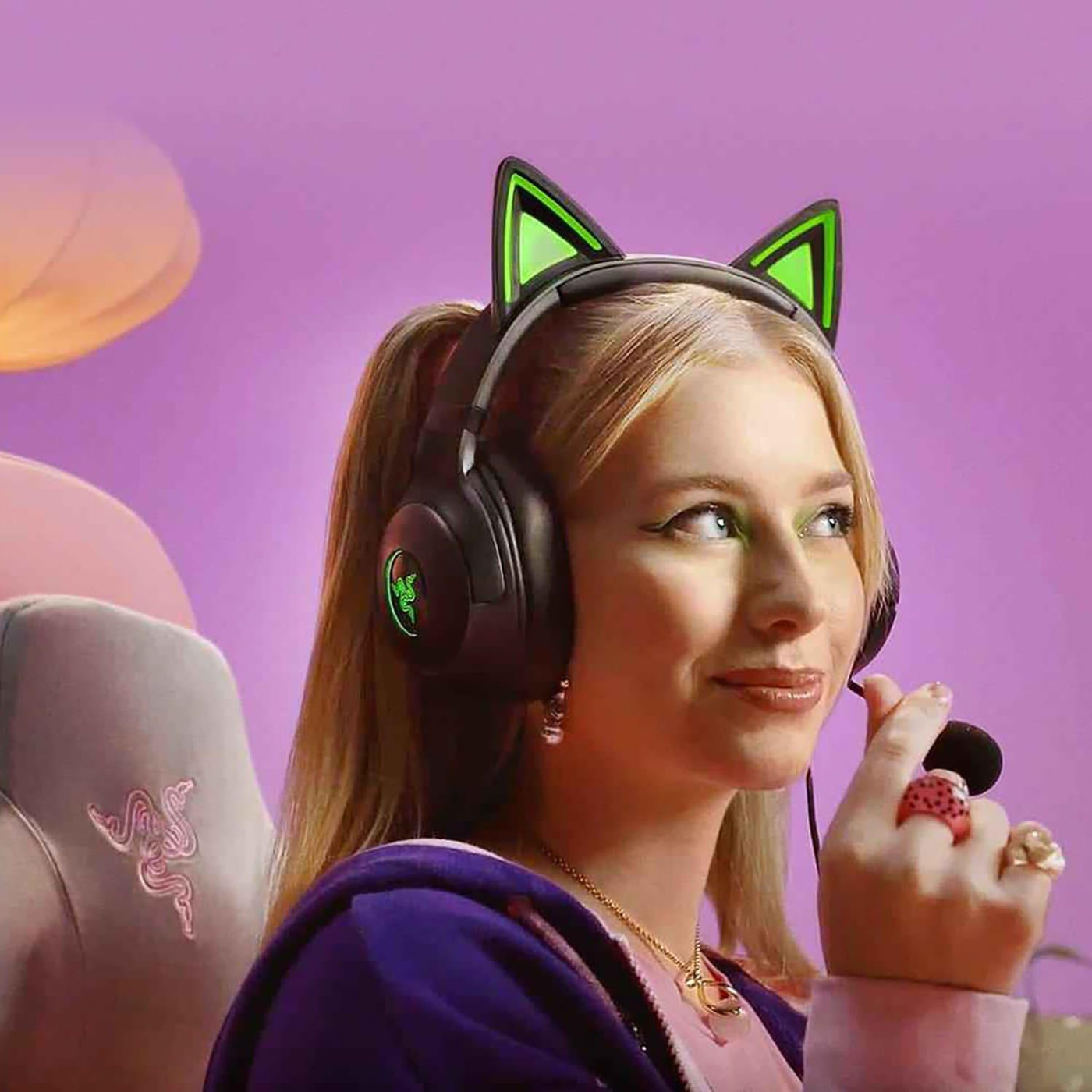 Игровая гарнитура Razer Kraken Kitty V2 Black (RZ04-04730100-R3M1)