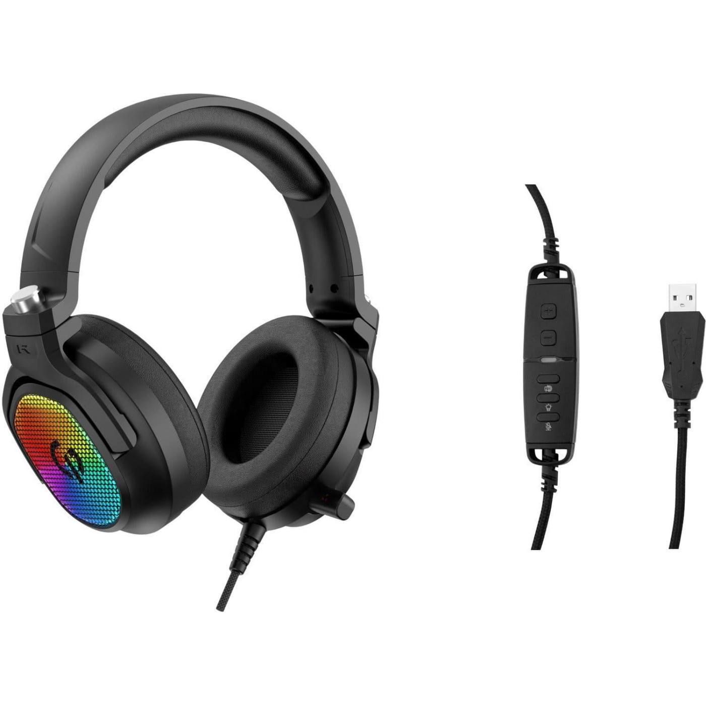 Игровая гарнитура GamePro HS1300 RGB Black (HS1300)