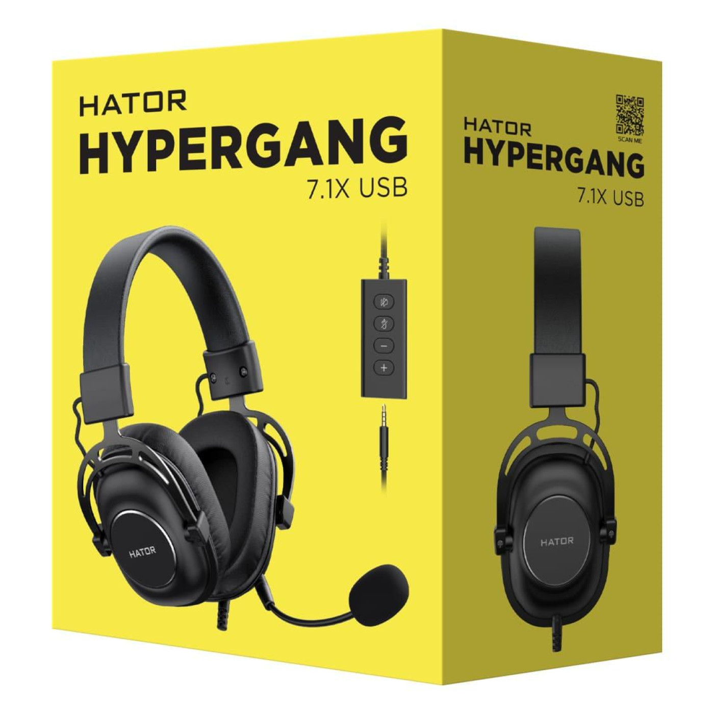 Игровая гарнитура HATOR Hypergang 7.1X USB Black (HTA-844)