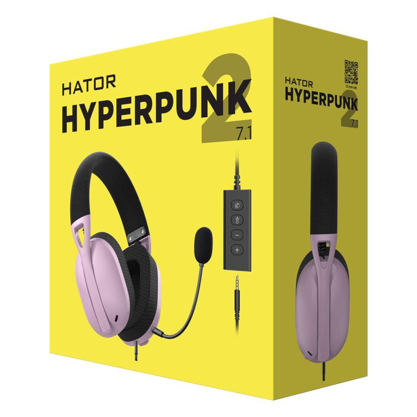 Игровая гарнитура HATOR Hyperpunk 2 USB 7.1 Black/Lilac (HTA-849)