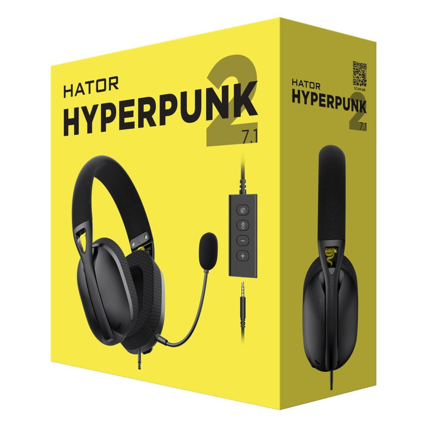 Игровая гарнитура HATOR Hyperpunk 2 USB 7.1 Black (HTA-845) U1