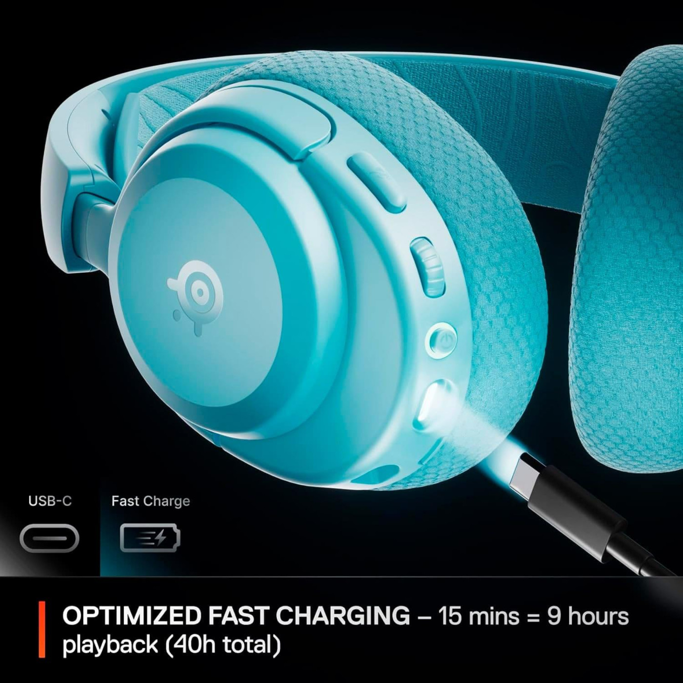 Игровая гарнитура SteelSeries Arctis Nova 3P Wireless MultiPlatform Aqua (61688)