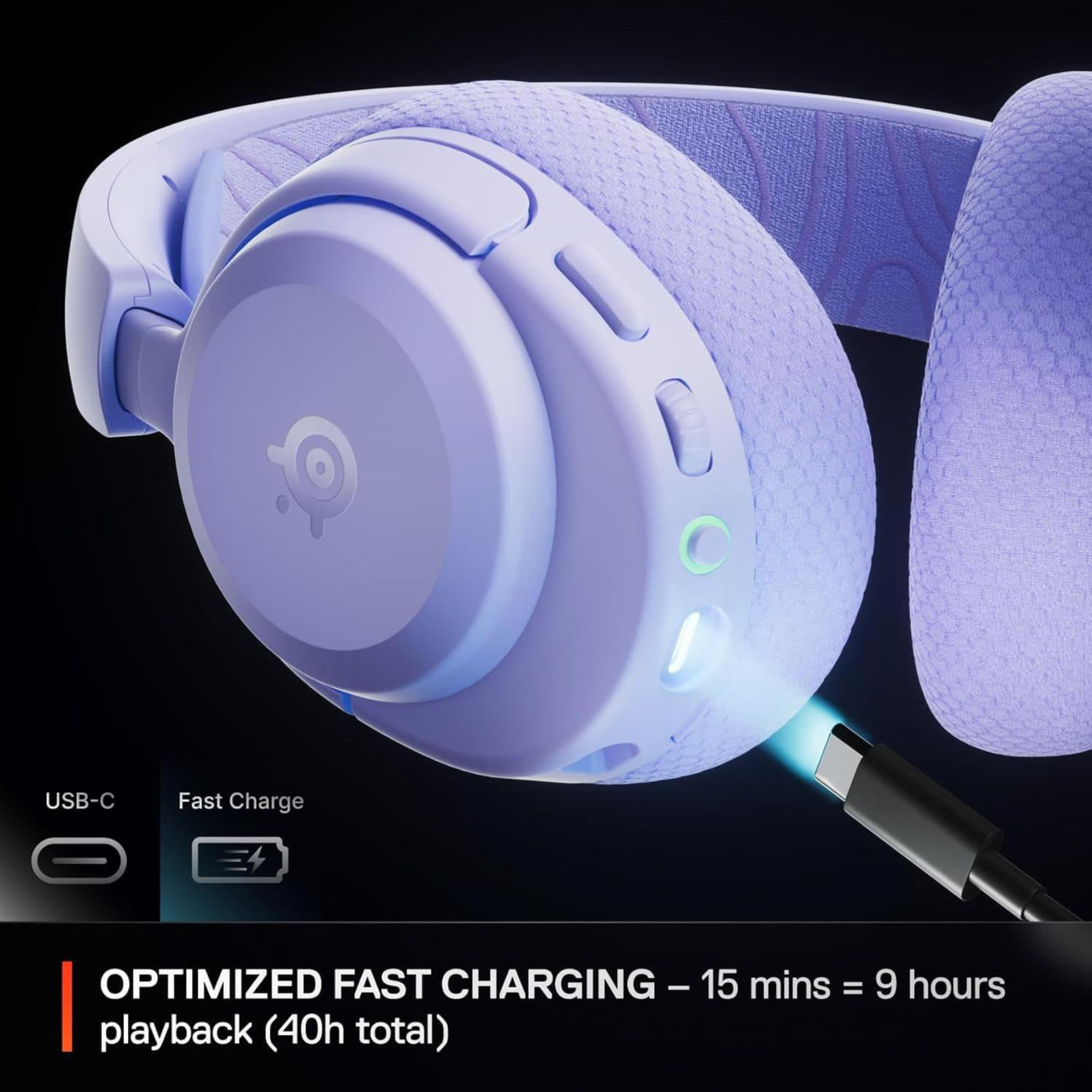 Игровая гарнитура SteelSeries Arctis Nova 3P Wireless MultiPlatform Lavender (61692)