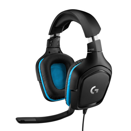 Комп'ютерна гарнітура Logitech G432 7.1 Surround Sound Black/Blue (981-000770)