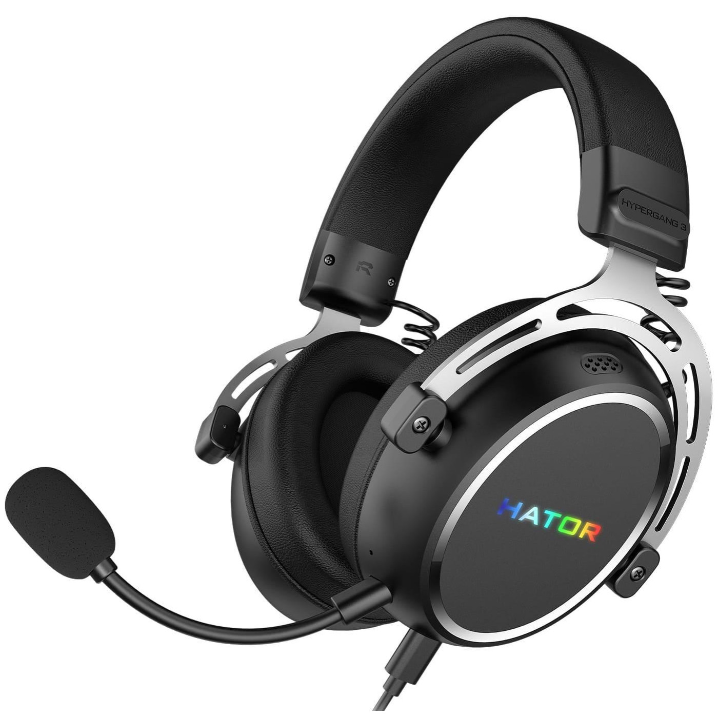 Игровая гарнитура HATOR Hypergang 3 Hi-Res USB7.1 Black (ESH50)
