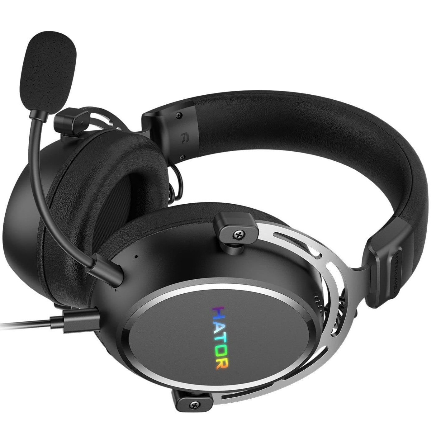 Игровая гарнитура HATOR Hypergang 3 Hi-Res USB7.1 Black (ESH50)