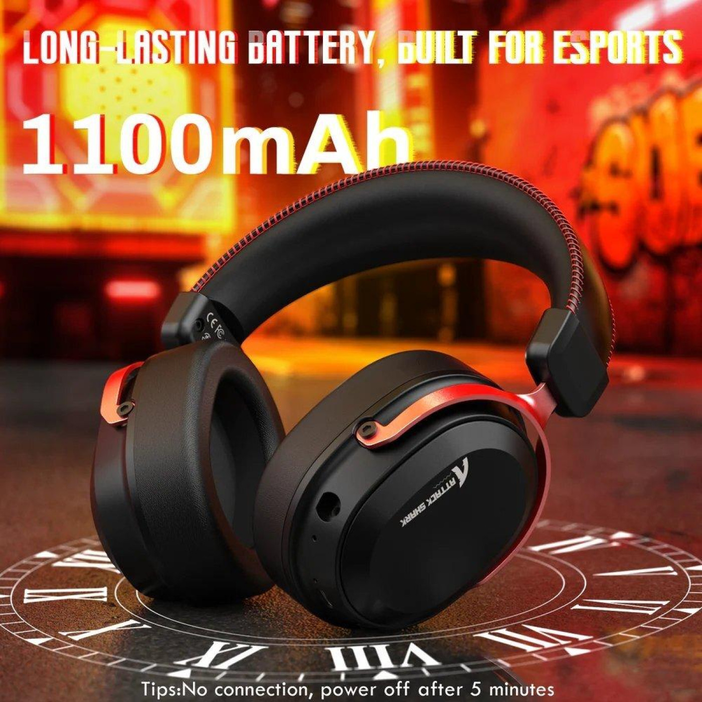 Игровая гарнитура Attack Shark L30 Pro Wireless (AS-6979033730137-BR) Black/Red (G-000003991)
