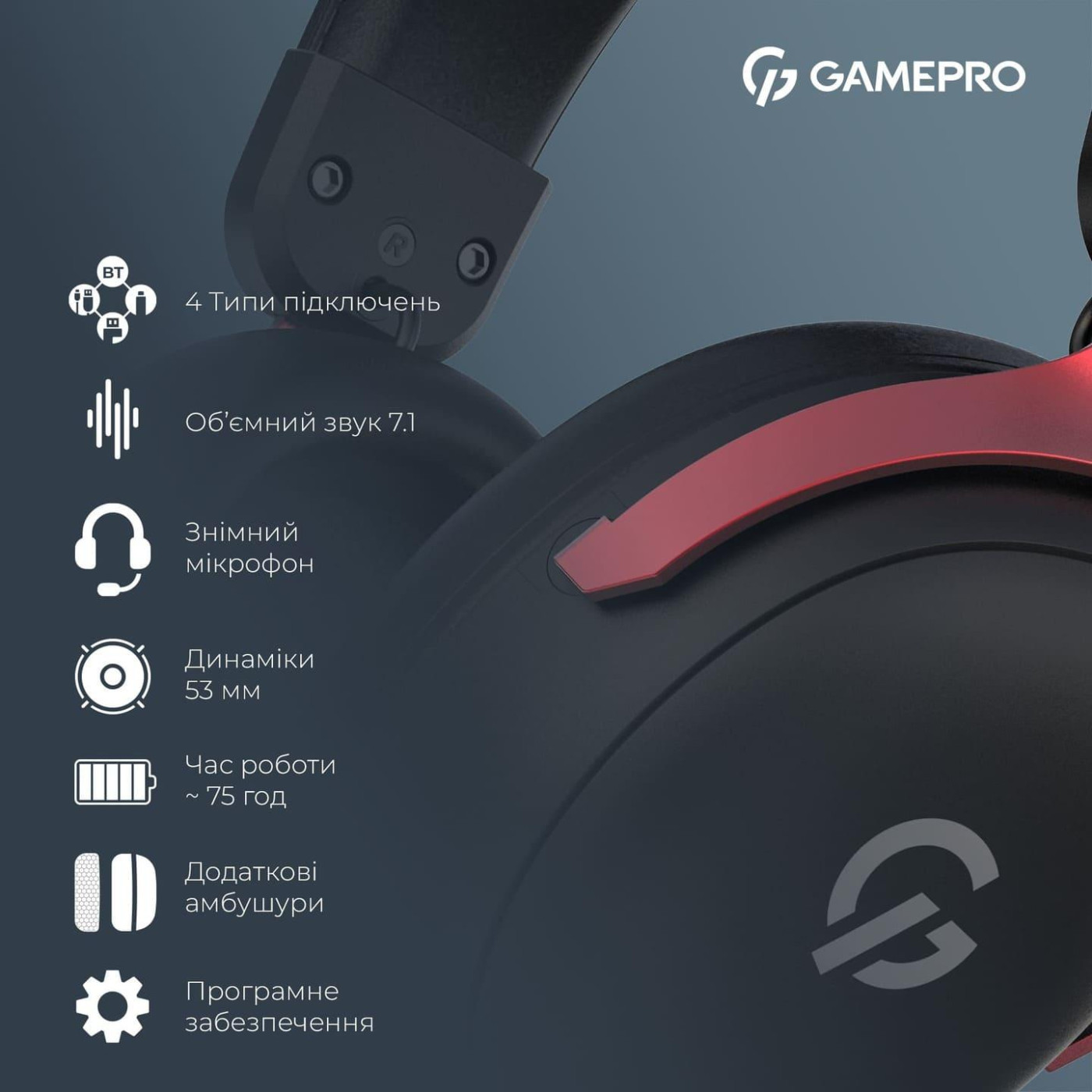Игровая гарнитура GamePro Asgard Freya Pro (HSW201BR)