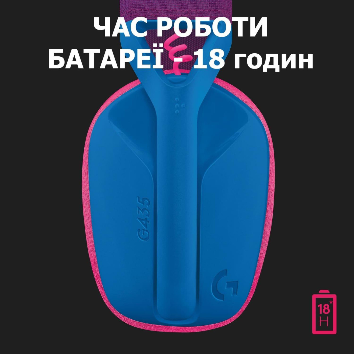 Игровая гарнитура Logitech G435 Lightspeed Wireless Blue (981-001062)