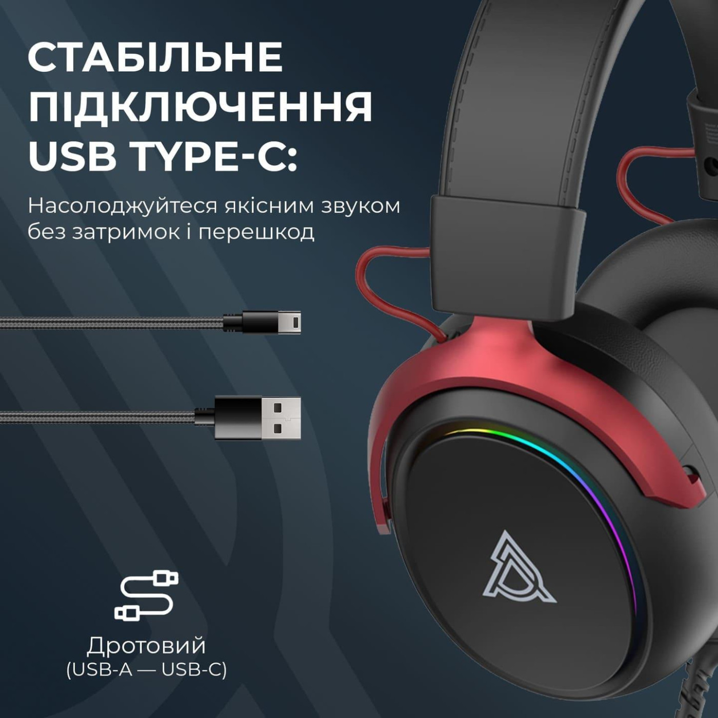 Игровая гарнитура Ajazz AHW10 Black (AHW10-B)