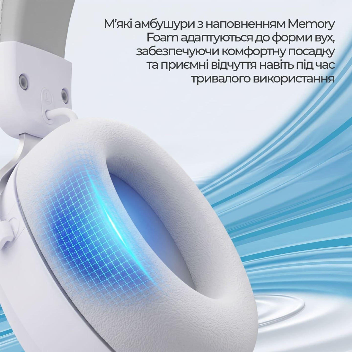 Игровая гарнитура Ajazz AHM10 Max White (AHM10-MAX-W)