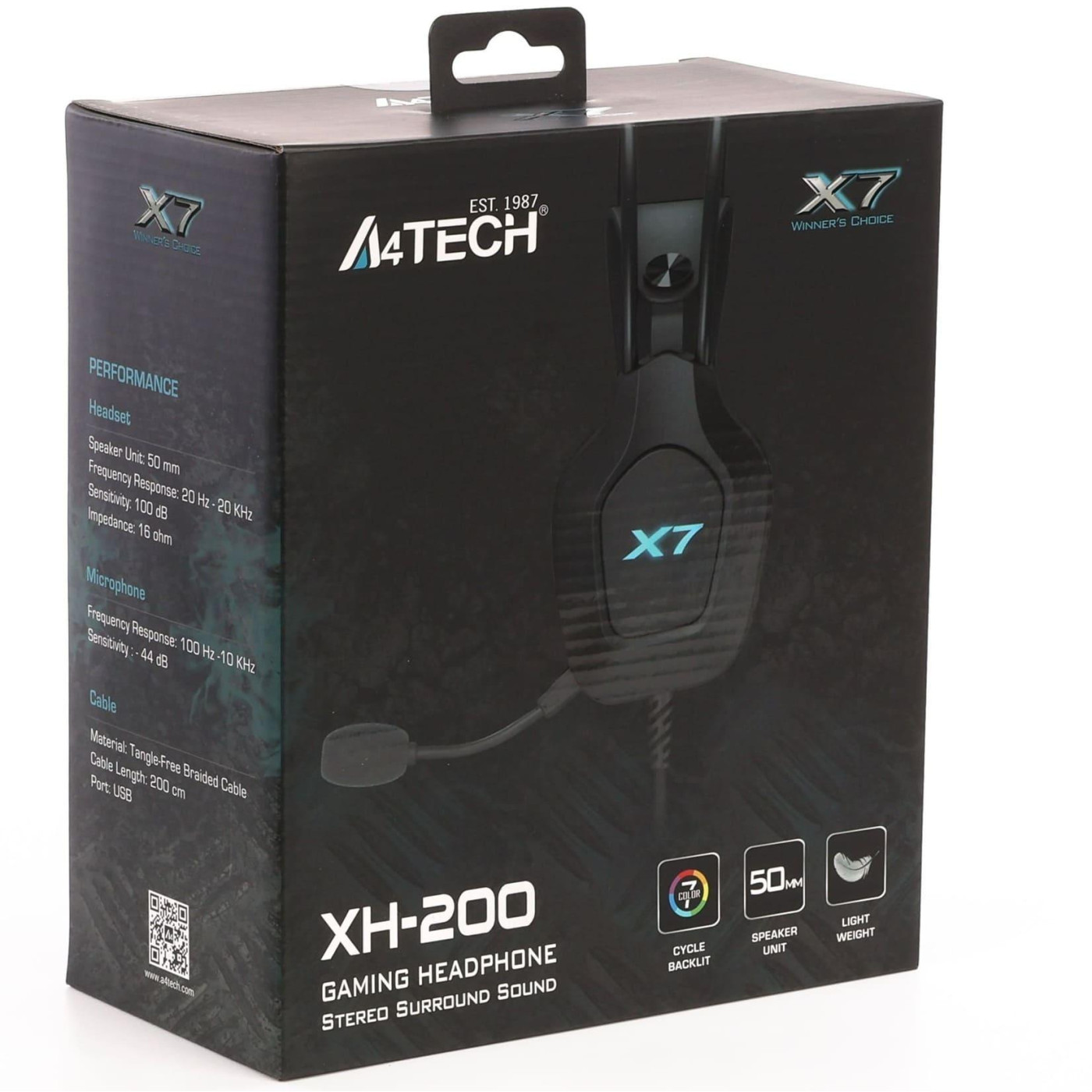 Ігрова гарнітура A4Tech A4-Tech XH-200 USB Black (XH-200 (Black))
