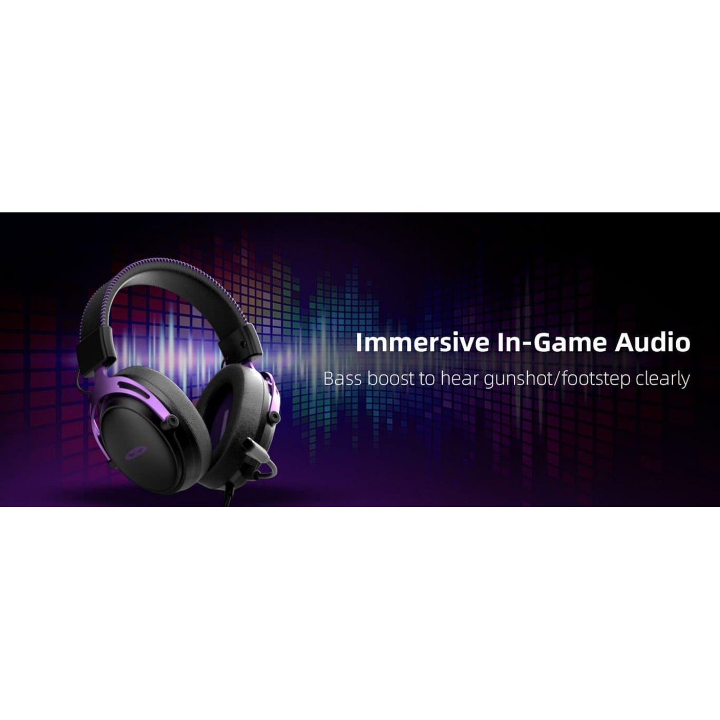 Игровая гарнитура MageGee Wing (6971969724549) Black/Purple (G-000003960)