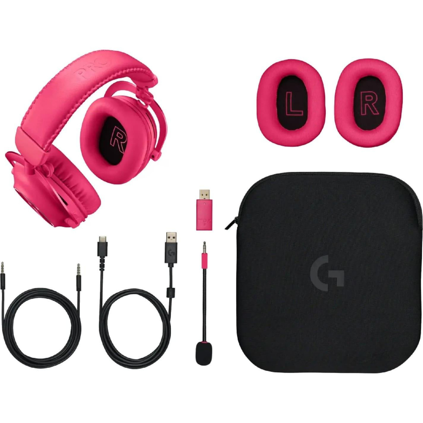 Ігрова гарнітура Logitech G Pro X 2 Lightspeed Wireless Magenta (981-001275)