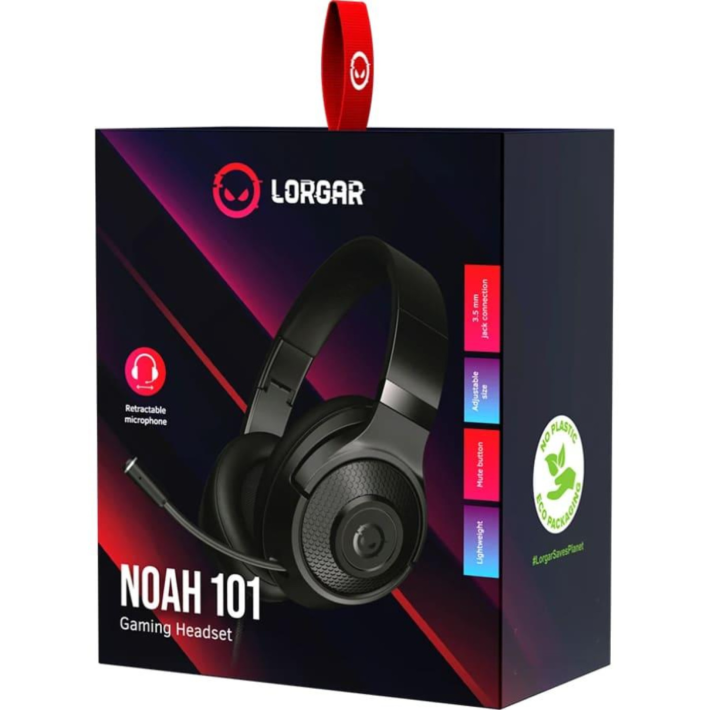 Игровая гарнитура Lorgar Noah 101 Gaming Black (LRG-GHS101B)