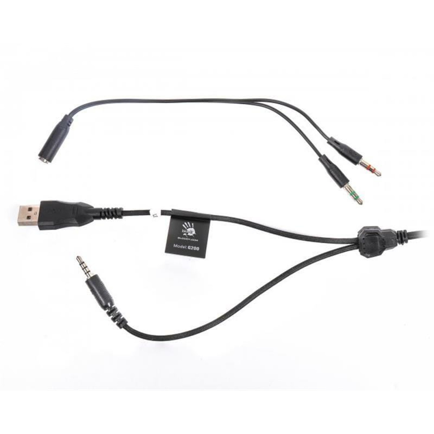 Игровая гарнитура Bloody A4Tech G200 Black Red (G200 Black+Red)