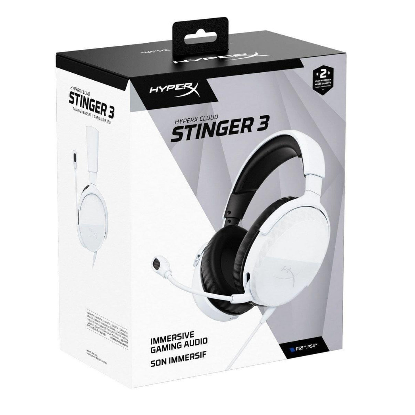 Ігрова гарнітура HyperX Cloud Stinger 3 PS5 mini-jack White (BS1T6AA)