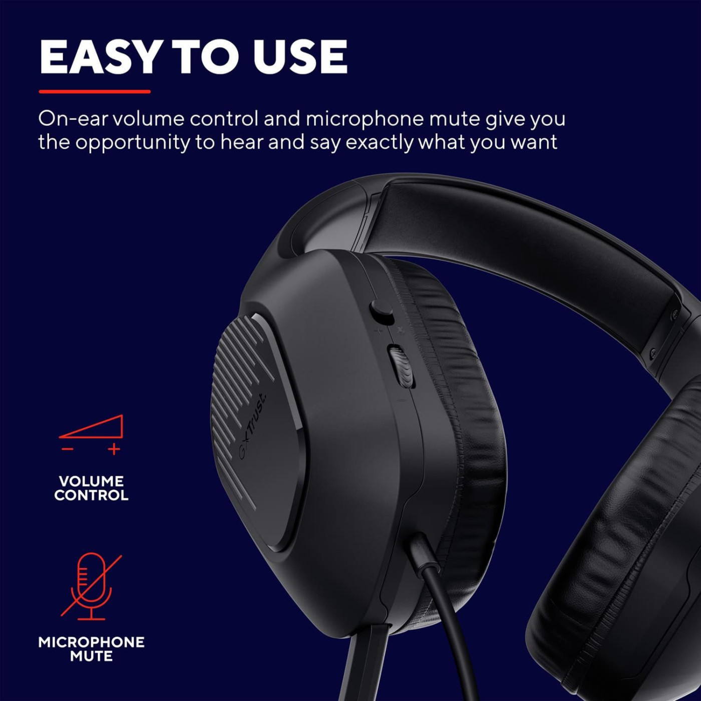 Ігрова гарнітура Trust Gaming GXT 415 Zirox Black (24990) (24990_TRUST)