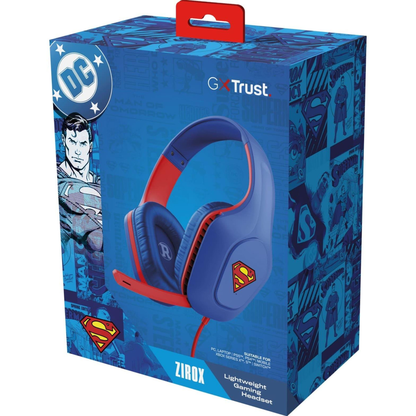Игровая гарнитура Trust GXT415SM Zirox Superman Edition Blue (25738_TRUST)