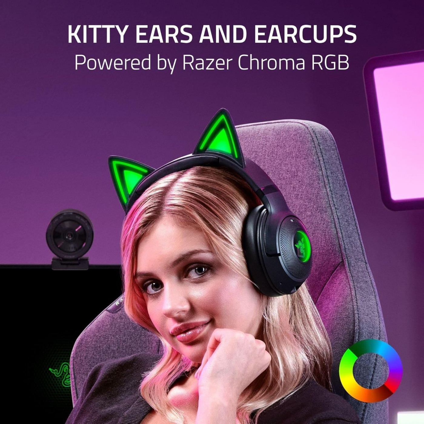 Ігрова гарнітура Razer Kraken Kitty V2 BT Black (RZ04-04860500-R3M1)
