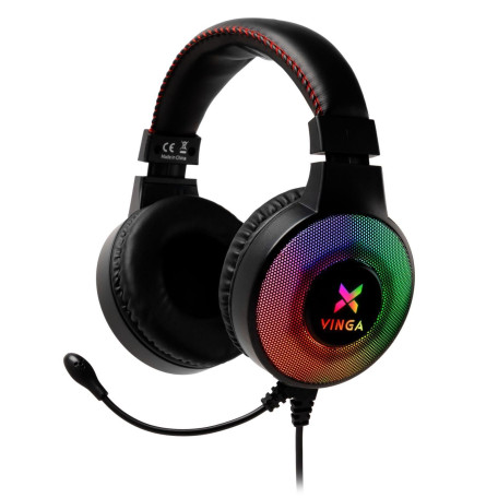 Ігрова гарнітура Vinga HSCU-100 Gaming LED Black (HSCU-100)