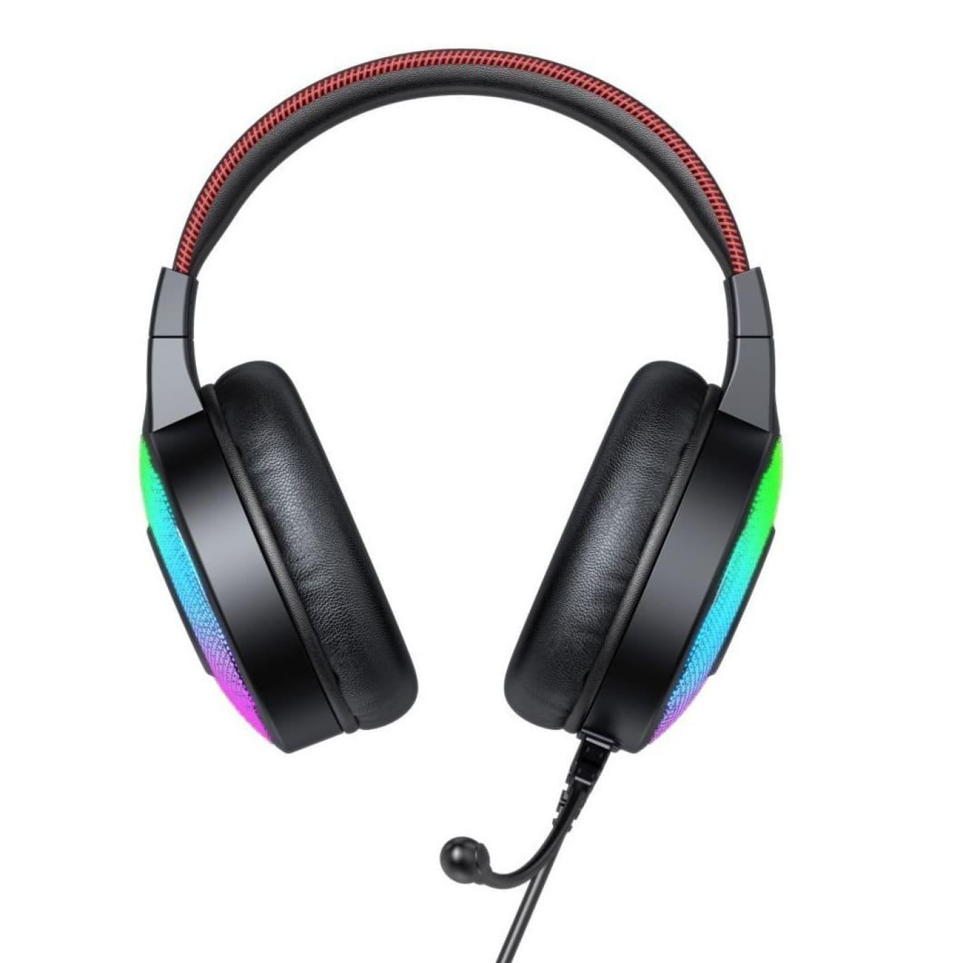 Ігрова гарнітура Vinga HSCU-100 Gaming LED Black (HSCU-100)