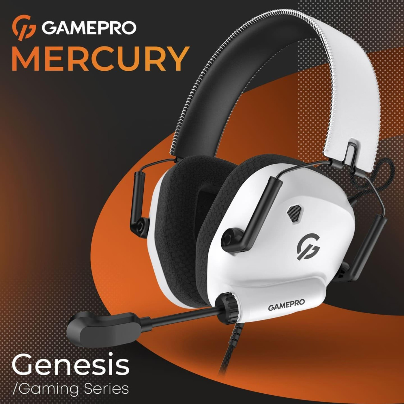 Игровая гарнитура GamePro Genesis Mercury White (HS120W)