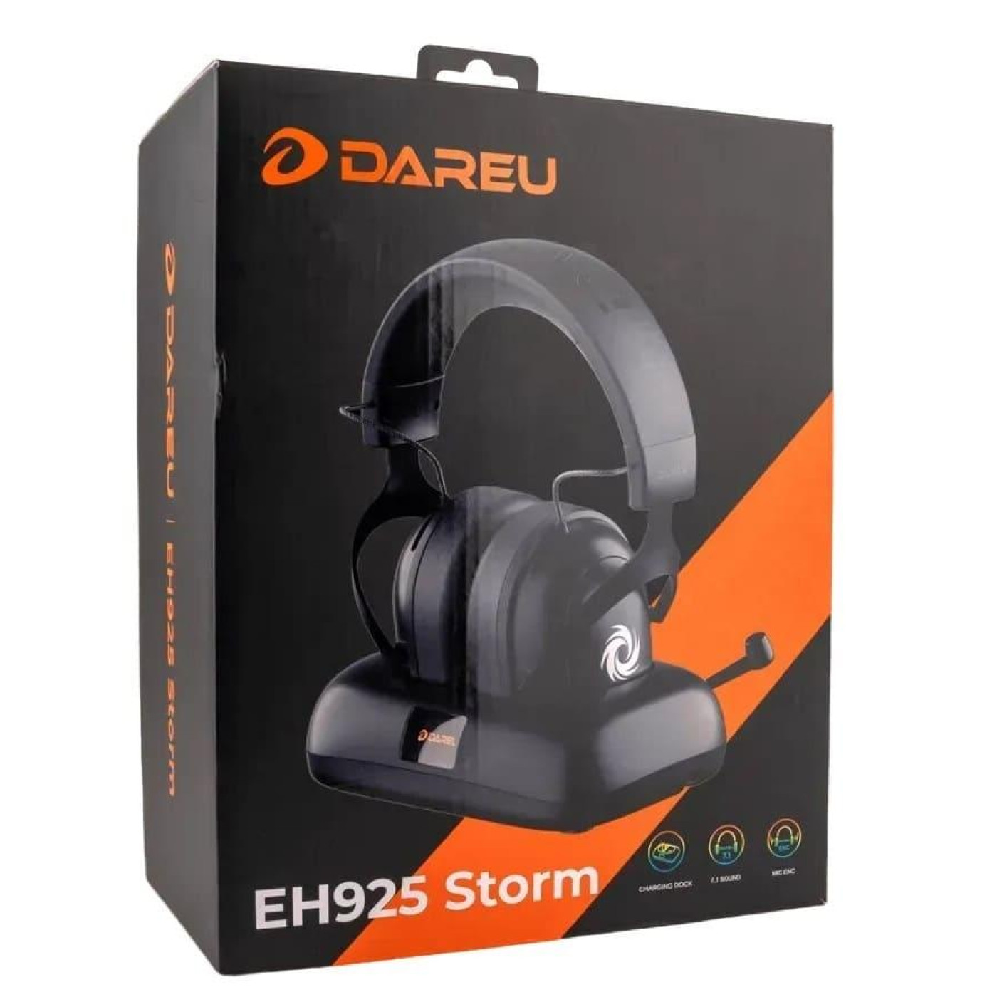 Игровая гарнитура DAREU EH925 Storm Flash Speed Black (HS-EH925-STRM)