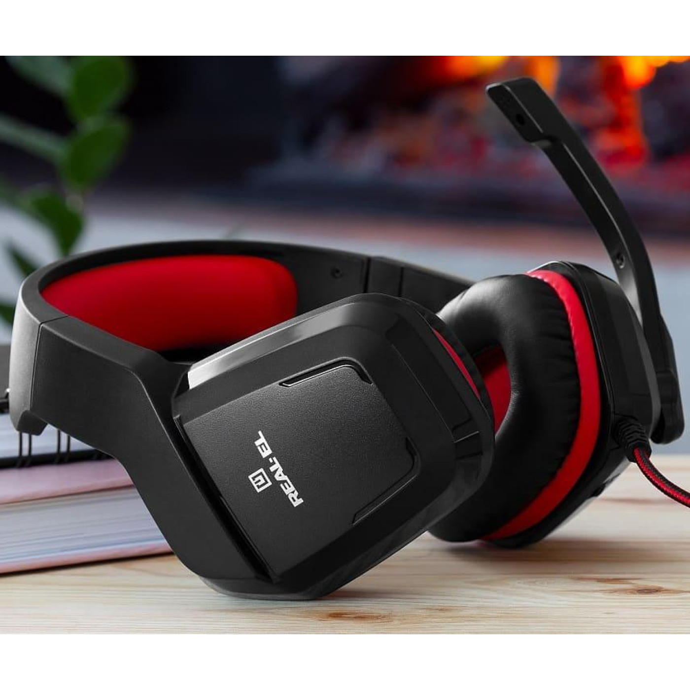 Ігрова гарнітура Real-EL GDX-7550 Bblack-Red (GDX-7550 Bblack-Red)
