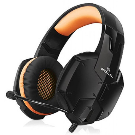 Игровая гарнитура Real-EL GDX-7700 SURROUND 7.1 black-orange (GDX-7700 SURROUND 7.1 black-orange)