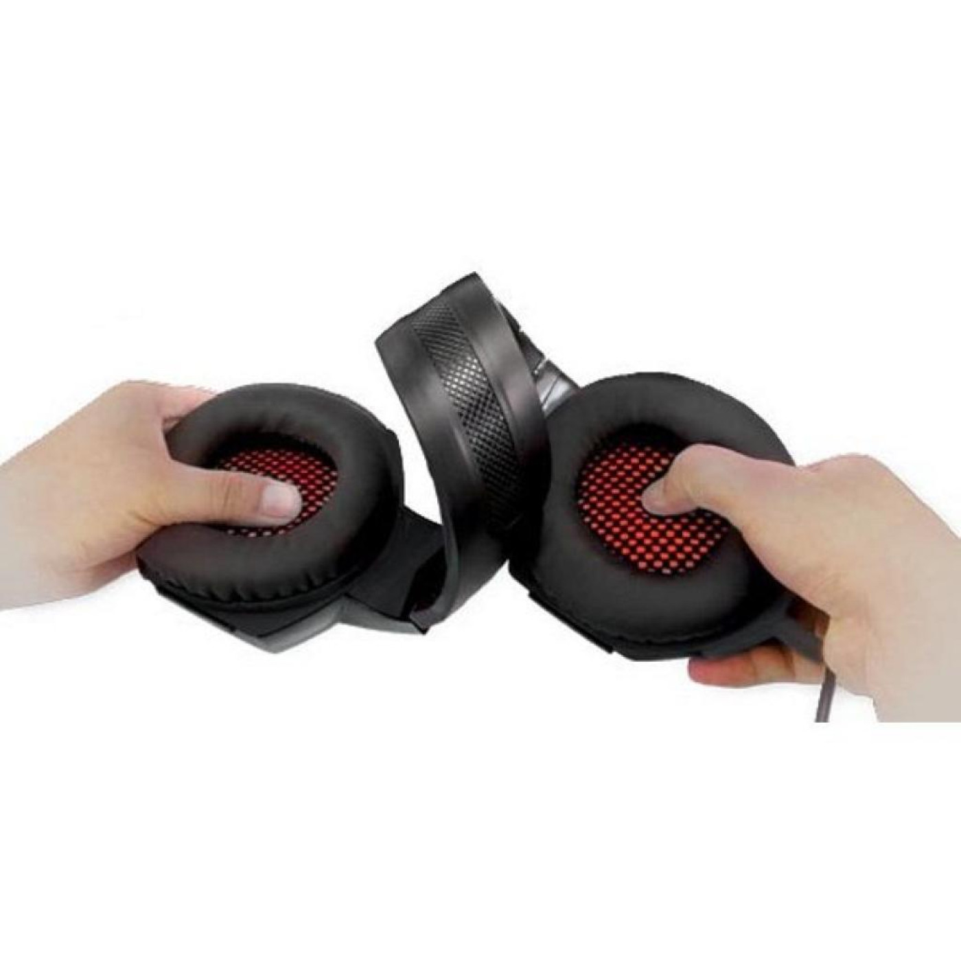 Ігрова гарнітура Real-EL GDX-8000 Vibration Surround 7.1 BackLit Black-Red (EL124100017) (GDX-8000)
