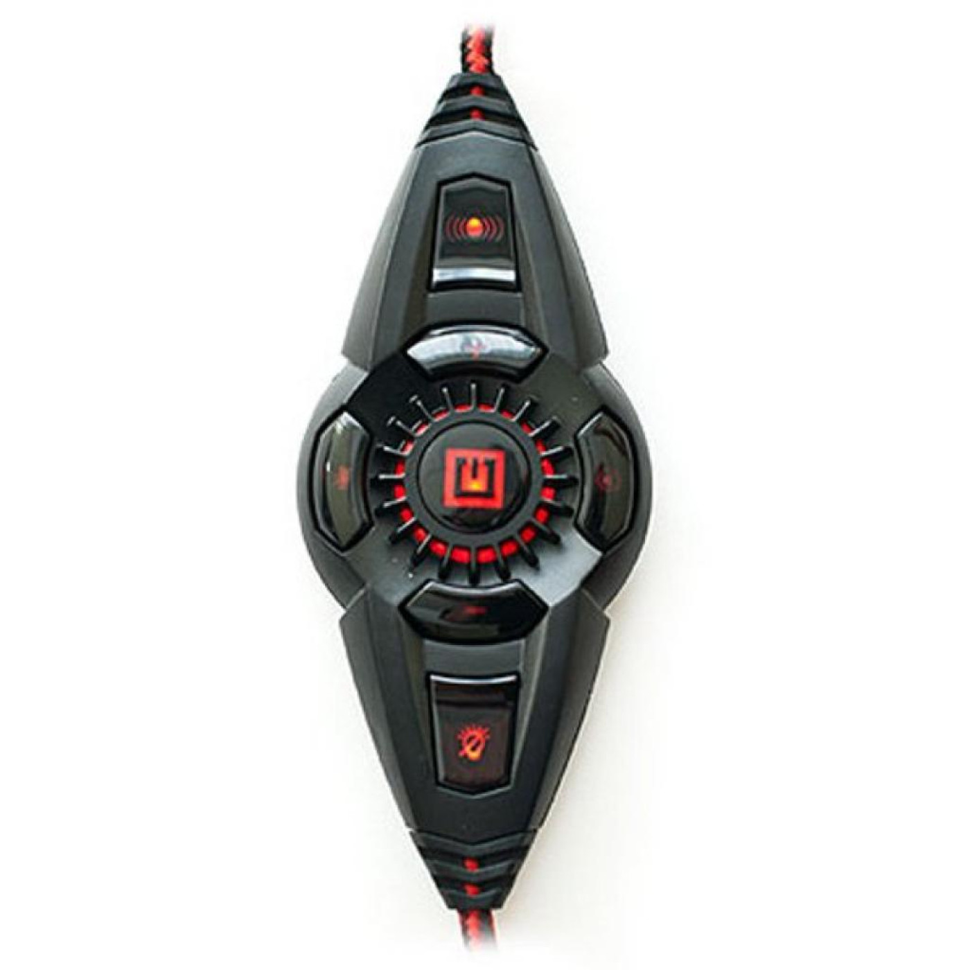Ігрова гарнітура Real-EL GDX-8000 Vibration Surround 7.1 BackLit Black-Red (EL124100017) (GDX-8000)