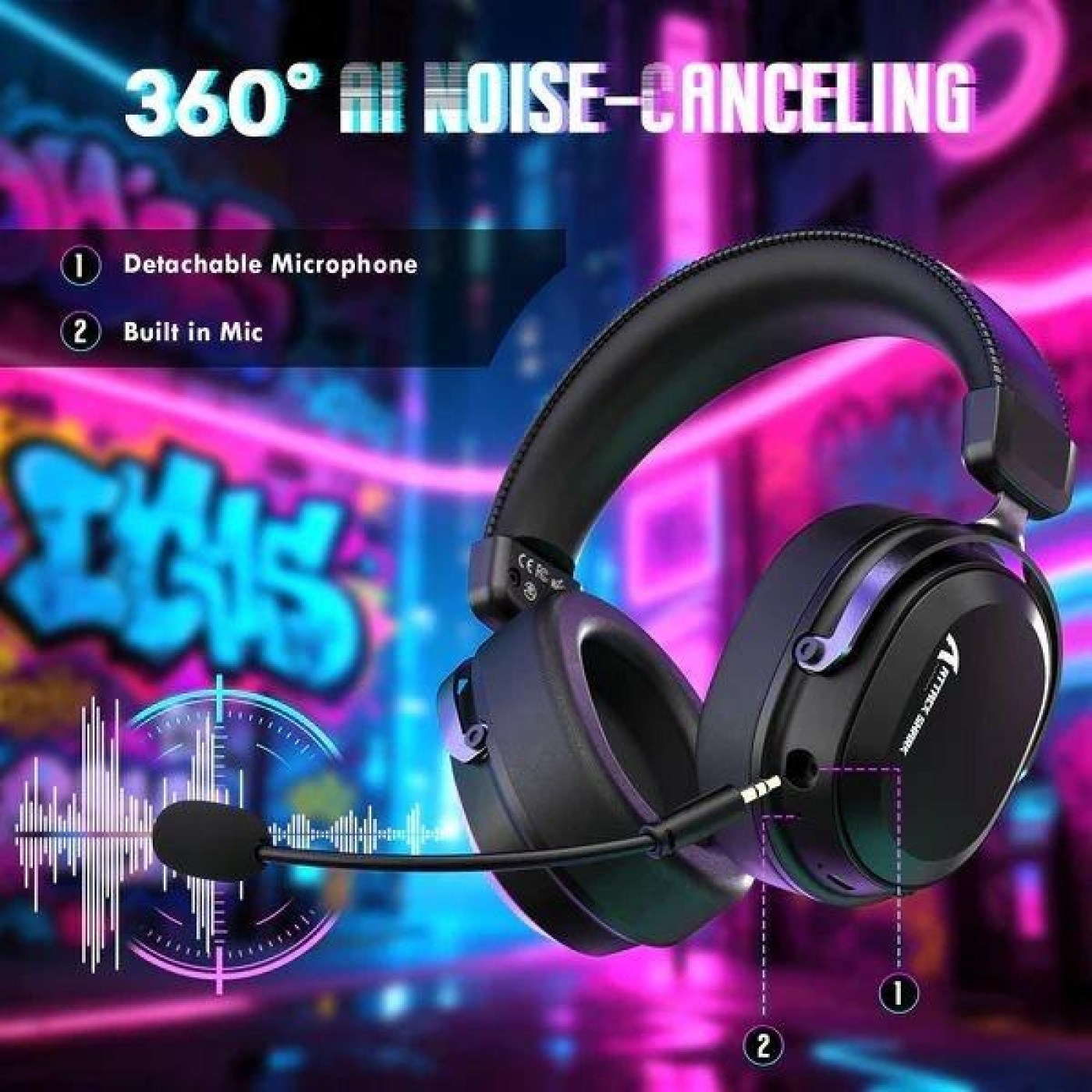 Игровая гарнитура Attack Shark L30 Pro Wireless (AS-6979033730205-B) Black (G-000004415)