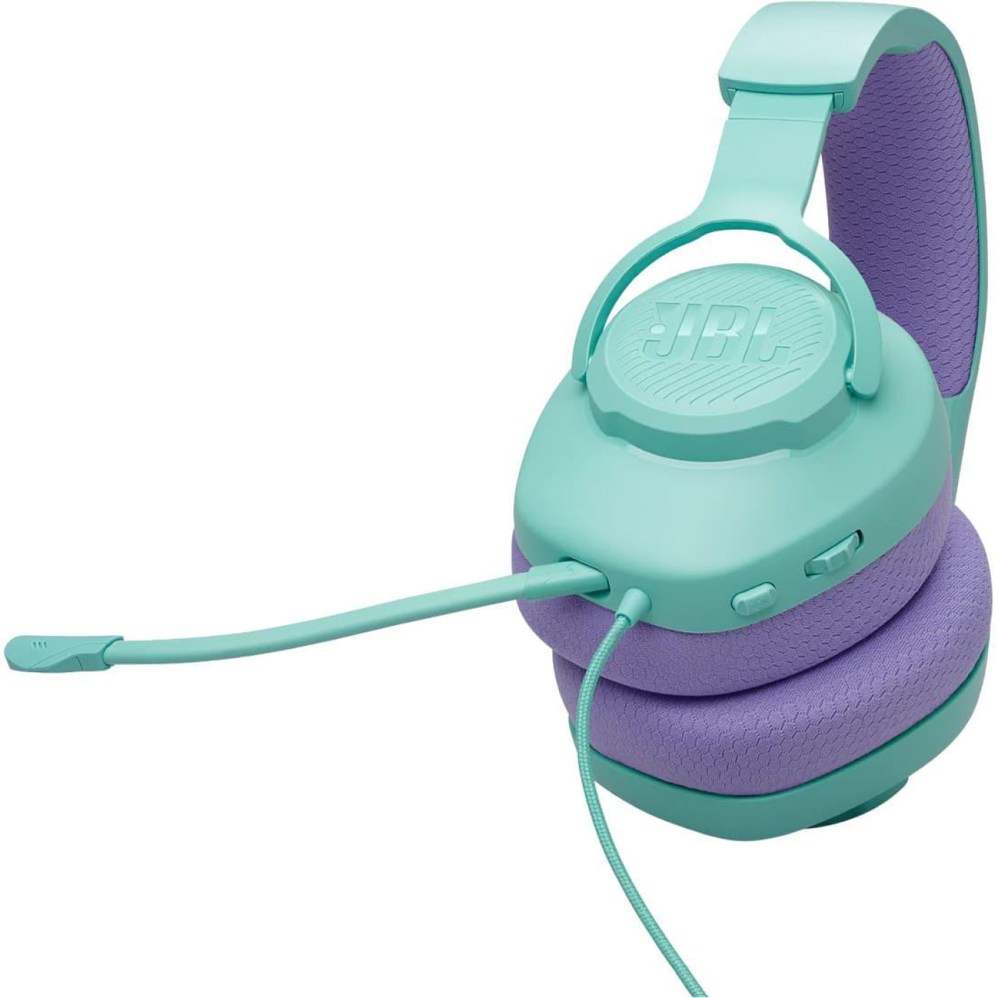 Ігрова гарнітура JBL Quantum 100M2 Cyan (JBLQTUM100M2CYN)