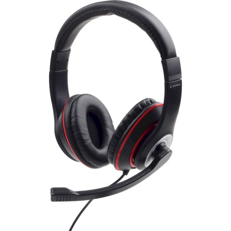 Ігрова гарнітура Gembird MHS-03-BKRD Black-Red (MHS-03-BKRD)