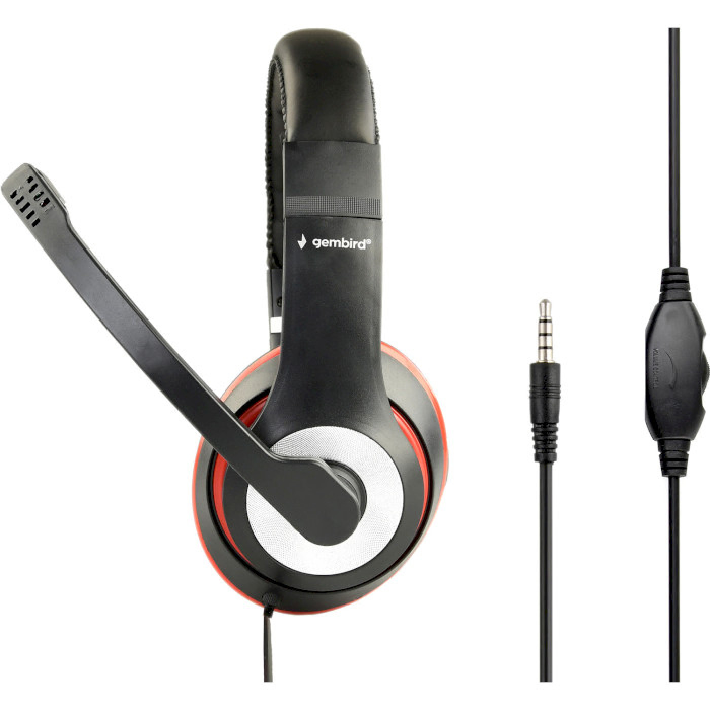 Ігрова гарнітура Gembird MHS-03-BKRD Black-Red (MHS-03-BKRD)