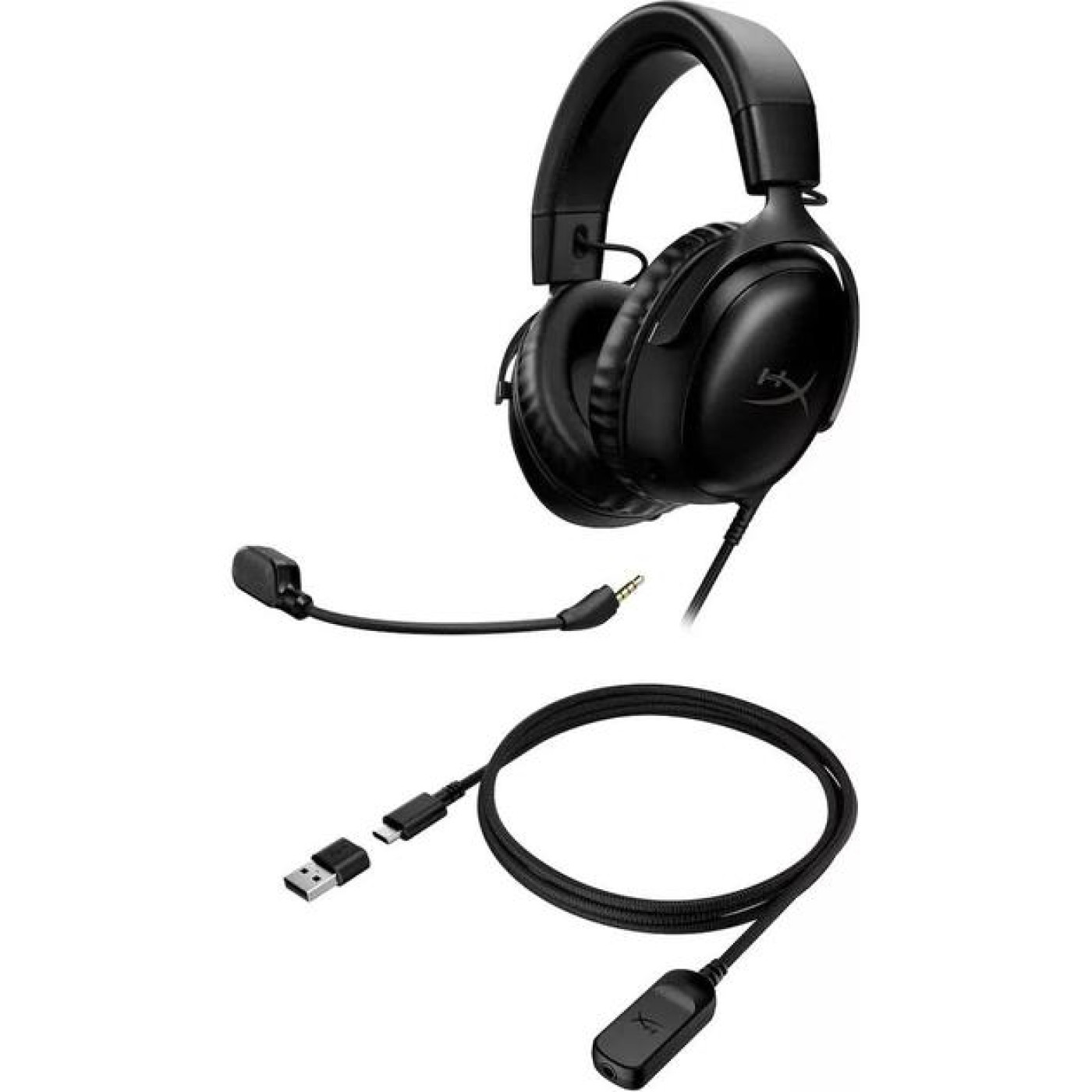 Ігрова гарнітура HyperX Cloud III 3.5mm/USB-A/USB-C Black (727A8AA)