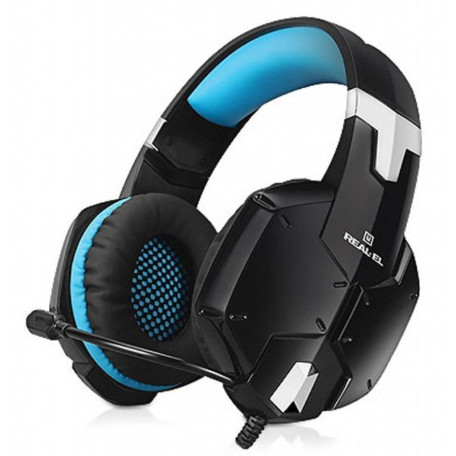 Игровая гарнитура Real-EL GDX-7500 black-blue (GDX-7500 black-blue)