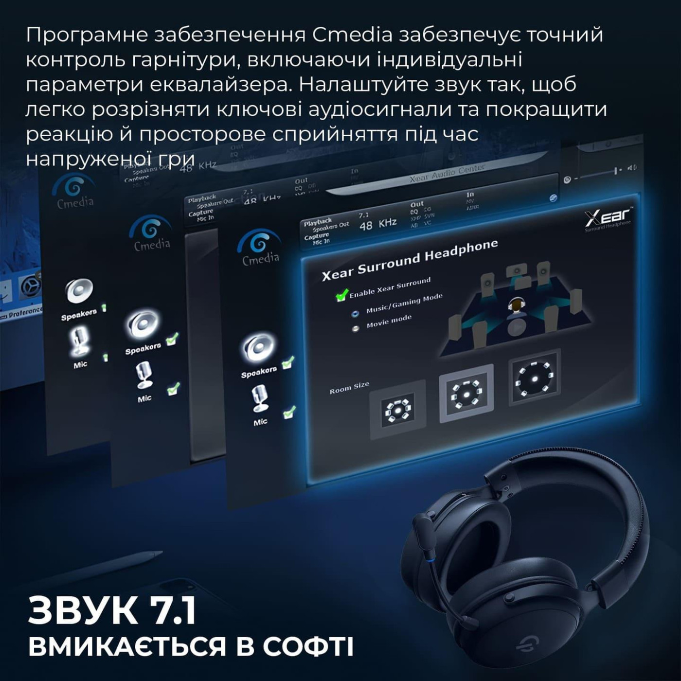 Игровая гарнитура GamePro Asgard Skadi (HSW191B)