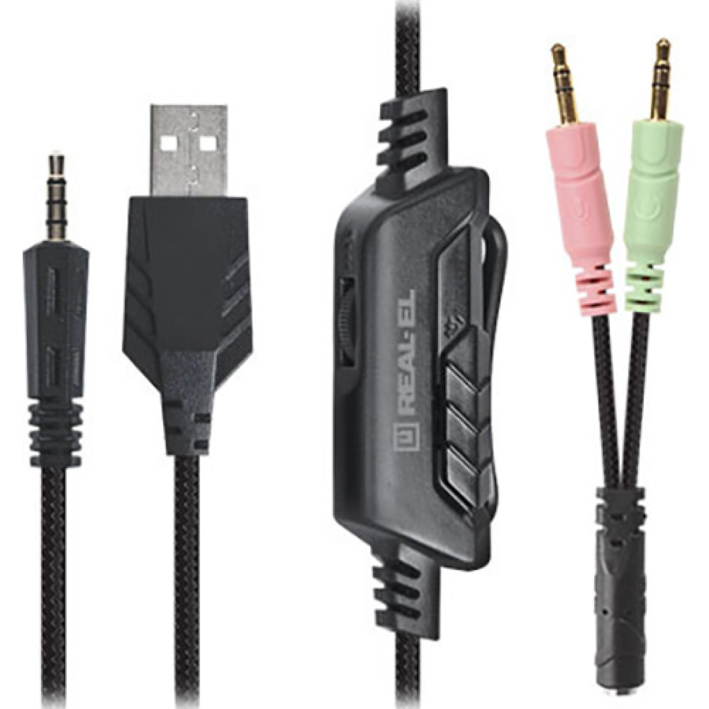 Ігрова гарнітура Real-EL GDX-7620 Black (EL124100045)