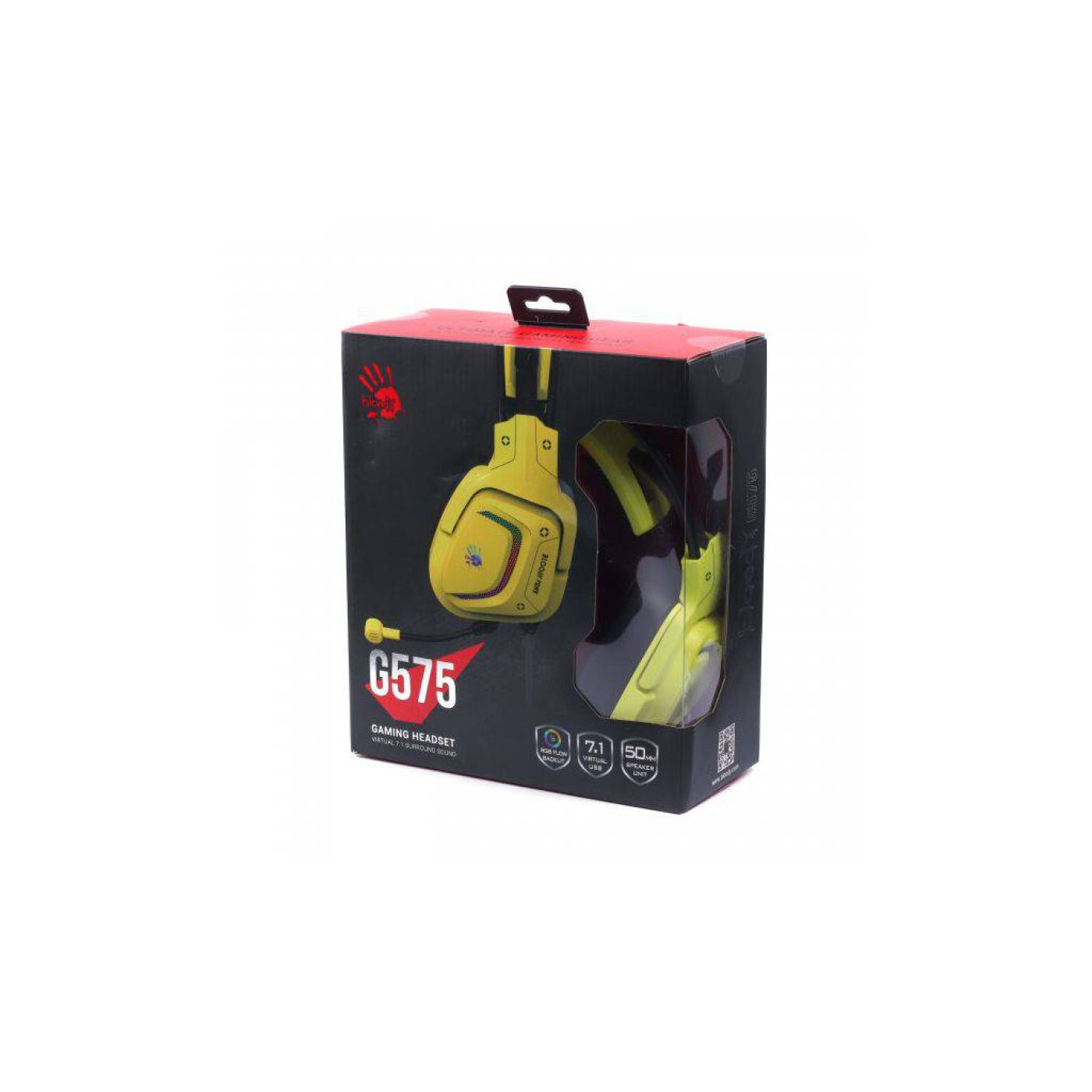 Игровая гарнитура Bloody A4-Tech G575 Punk Yellow (G575 Punk Yellow-OLD)