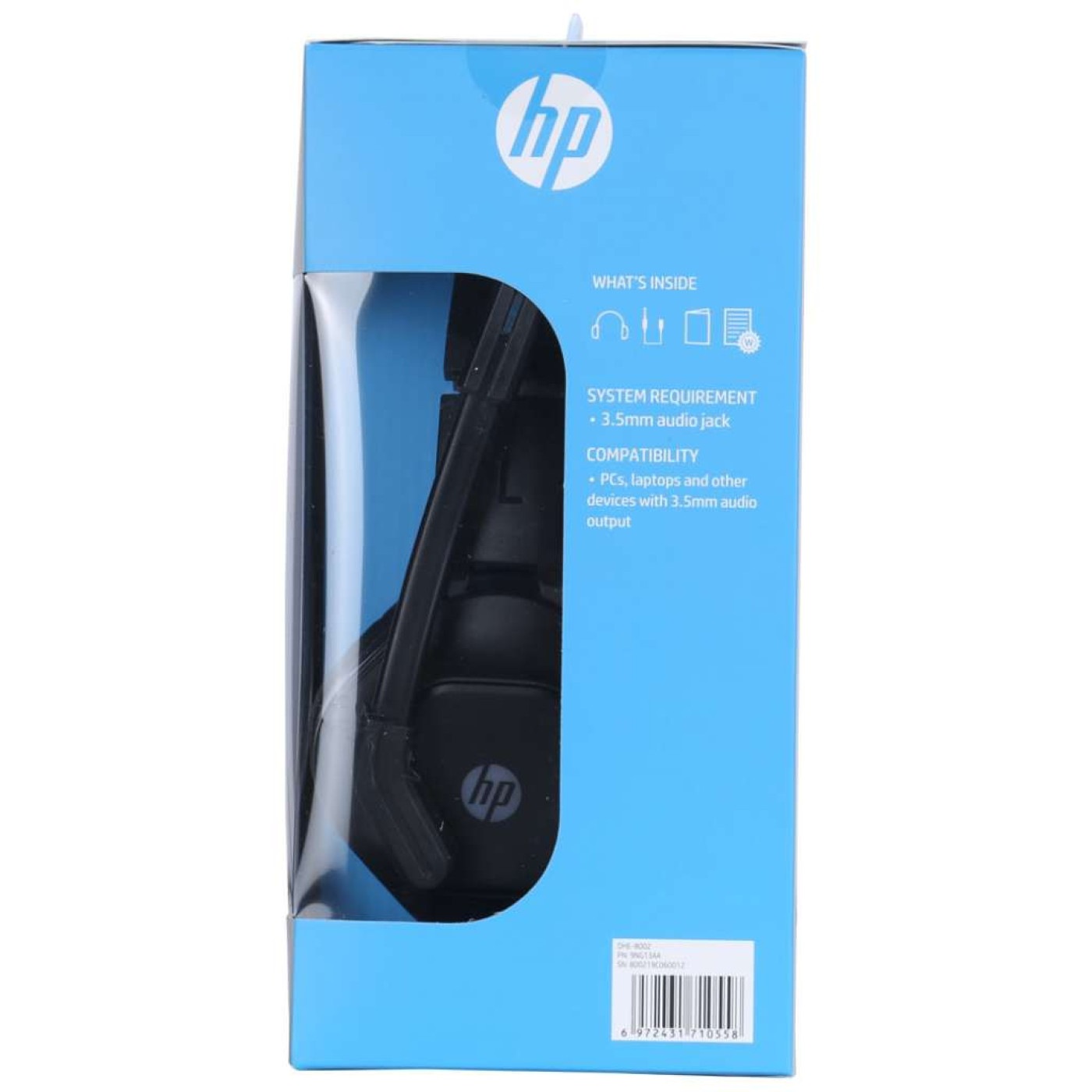 Ігрова гарнітура HP DHE-8002 Gaming Red LED Black (DHE-8002)